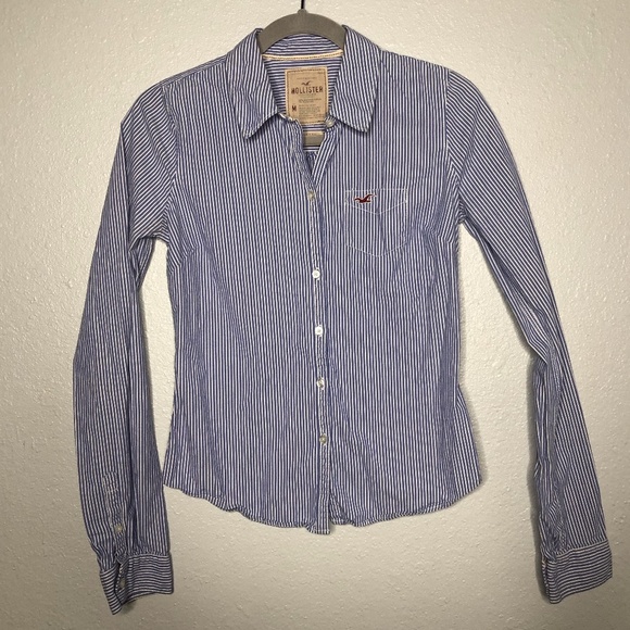Hollister Button down Long sleeve shirt striped - Picture 1 of 3